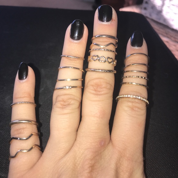 Forever 21 Accessories - 19 Forever 21 Gold Colored Rings
